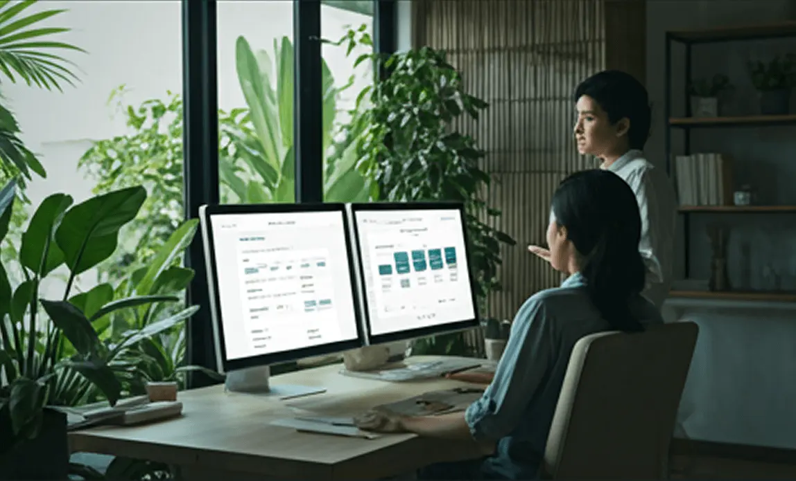 Pearl Remote recruitment specialist reviewing remote staff candidates